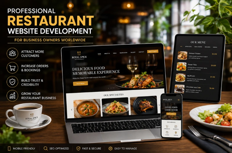 Professional Restaurant Website Development for Business Owners Worldwide