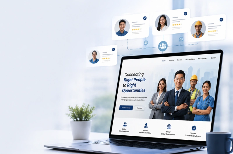 Professional website development for manpower and recruitment agencies